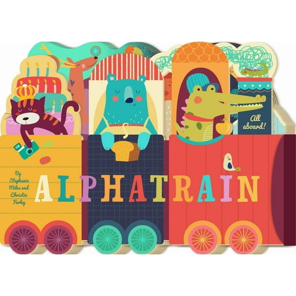 On-Track Learning Alphatrain, (Board Book)
