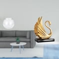 thumbnail image 2 of Acuario de escritorio,Pecera pequeña transparente,pecera,jarrón,mesa,Tanque de peces Contenedor de acuario transparente Hogar,estatua de resina de cisne,Figuras de cisne,estatuas,decoración, 2 of 8