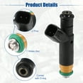 thumbnail image 5 of Unique Bargains 6 Pcs Car Fuel Injector Nozzle Replacement Fit for Ford F-150 XL XLT 4.2L Black, 5 of 6