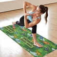thumbnail image 6 of Green Dinosaurs Jurassic Pattern Hot Yoga Mat Towel Non Slip for Hot Yoga - Quick-Drying Yoga Mat Cover with 4 Corner Pockets with Travel Bag - Hot Yoga Towel Non Slip 74"x26", 6 of 6