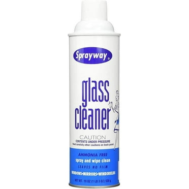 Sprayway Glass Cleaner, SW-050, Ammonia Free, 19 oz Can 2 Pack