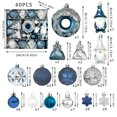 thumbnail image 2 of CY5O5ee Christmas Ornaments Set Shatterproof Fall Christmas Tree Decorations Ball Hanging Ornaments for Xmas Trees Decor Festival Decorative Gift Box Set 60PCS, 2 of 8