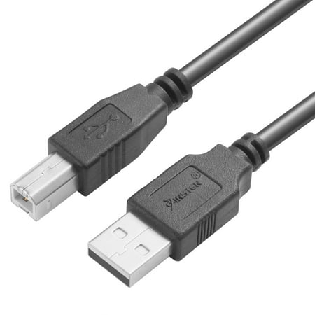 Insten 10ft USB A to USB B Printer Cable High Speed USB 2.0 Type A Male to Type B Male Printer Scanner Cable Cord 10' for HP Printer Epson Printer Canon Lexmark