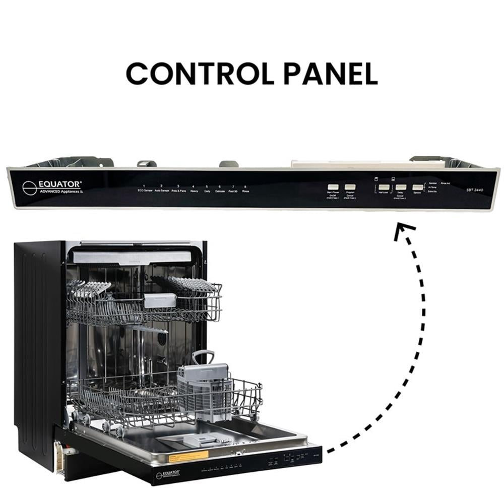 Pemberley Row Black Dishwasher Unassembled