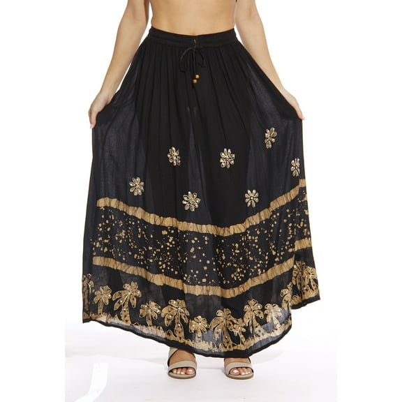 Riviera Sun Skirt / Skirts for Women (Black / Beige, Small)