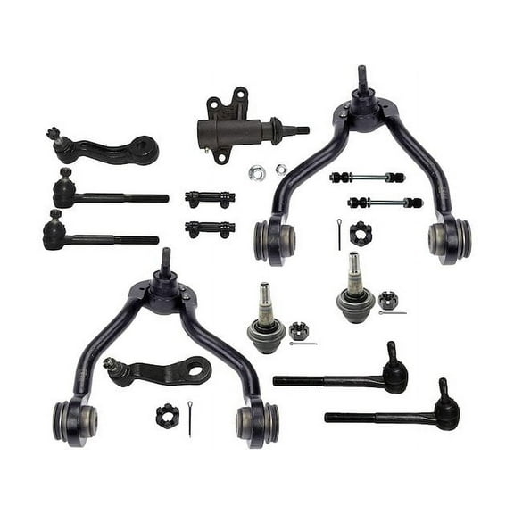 Front Control Arm Ball Joint Sway Bar Link Kit - Compatible with 1996 - 1999 Chevy K1500 Suburban 5.7L V8 1997 1998