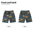 thumbnail image 2 of PAYOHTO Boy Swim Trunks Small Size 7-8 Teens Boy Beach Board Shorts Truck Tractor Quick Dry Bathing Suit Swimwear, 2 of 9
