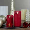 thumbnail image 2 of Northlight 6" LED Red Flameless Battery Operated Christmas Decor Candle, 2 of 5