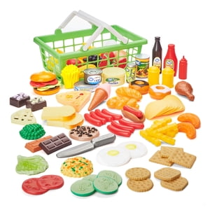 Play Food Basket Set, 100 Pieces