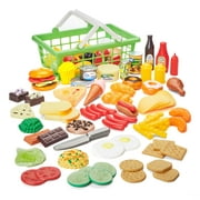 Kid Connection 100-Piece Play Food Basket