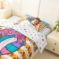 thumbnail image 3 of Erosebridal Volleyball Ice Cream Drip Twin Comforter Sets, Waffle US Flag Bedding Set, Colorful Polka Dots Reversible, 1 Comforter and 1 Pillowcase, 3 of 6