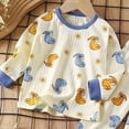 thumbnail image 5 of masbird Little Girls Boys Pajamas Cotton Long Sleeve Pjs Set Kids Graphic Pajama Baby 2 Pieces Sleepwear Toddler Heart Clothes 6-24 Months 2t 3t 4t 5t 6t 7t 8t 9t(Blue,18-24 M), 5 of 5