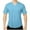 Light Blue, variant on Wyobmus Men's Sport Shirt Short Sleeve Workout Quick Dry T-Shirts Casual Solid Running Gym V Neck T-Shirts Black