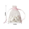 thumbnail image 3 of Efavormart 50PCS PINK Organza Gift Bag Drawstring Pouch Wedding Favors Bridal Shower Treat Jewelry Bags - 3"x4", 3 of 11