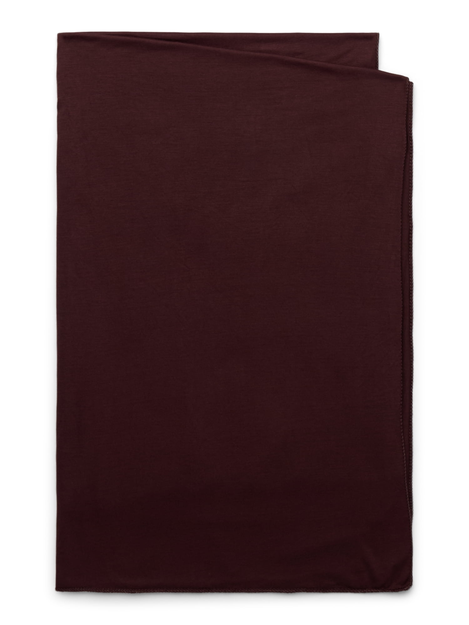 Women's Viscose Woven Flat Hijab, One Size, Chocolate