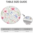 thumbnail image 6 of Pioneer Flower Floral Print Pattern Round Fitted Tablecloth with Elastic Edge,Dining Table Cover Waterproof,Outdoor Round Tablecloth for Camping,Dining,Indoor and Outdoor, 6 of 7