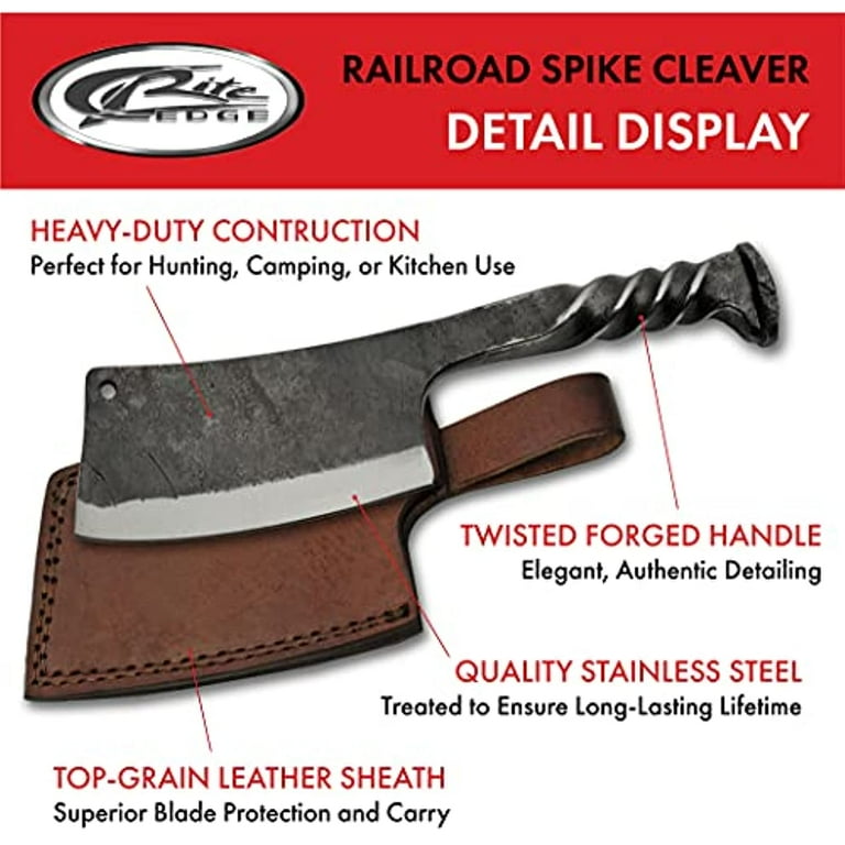 Railroad Spike Cleaver 