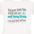 thumbnail image 4 of Inktastic Ovarian Cancer Being Strong Girls Long Sleeve Baby Bodysuit, 4 of 5