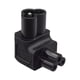 thumbnail image 3 of Enchufe de conversión de energía Durable IEC320 C6 a C5 reemplaza IEC C6 3 pines macho a C5 adaptador de accesorios hembra de 3 orificios, 3 of 9