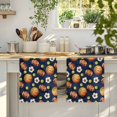 thumbnail image 4 of Brown Basketball Football Kitchen Towels Set of 3, Ball Watercolor Navy Blue Absorbent Dish Towels for Kitchen, Microfiber Hand Towel, Quick Drying Tea Towel for Cleaning Decorative Dishcloths, 4 of 7