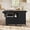 60in-Black, variant on HLR Kitchen Island with Storage Cabinet & Drop Leaf, Dining Cart on Wheels, Modern Rolling Sideboard Buffet Cabinet, White
