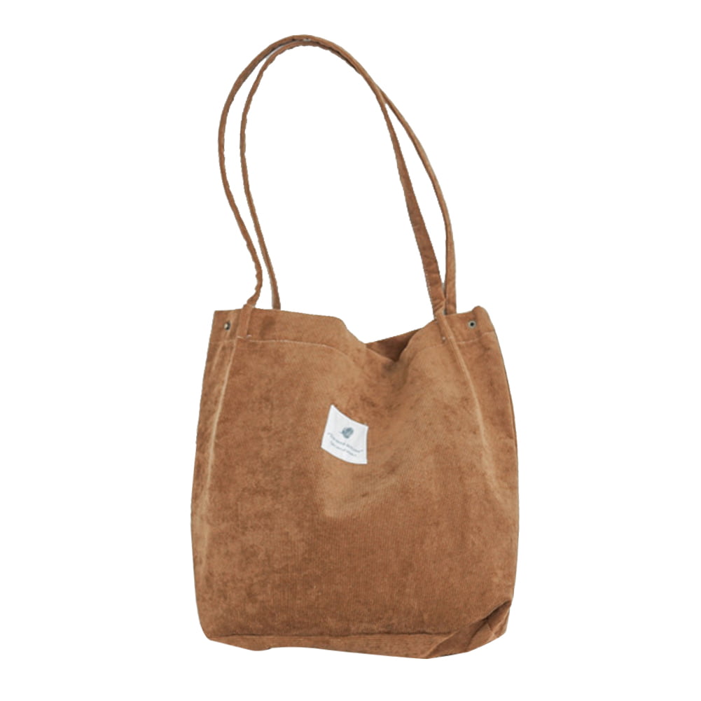 Women Ladies Corduroy Shoulder Bags Shopping Bag Tote Crossbody Bag Handbag S 