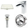 thumbnail image 1 of American Imaginations AI-25981 18.25 in. CUPC Rectangle Undermount Sink Set in Biscuit - Chrome Hardware, 1 of 1