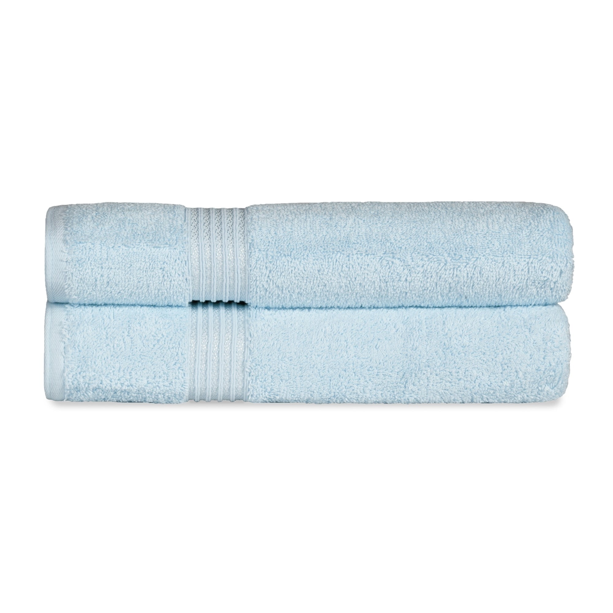 Light Blue Long-Staple Combed Cotton SUPERIOR 4-Piece Bath Towel Set Light Blue Long-Staple Combed Cotton SUPERIOR 4-Piece Bath Towel Set