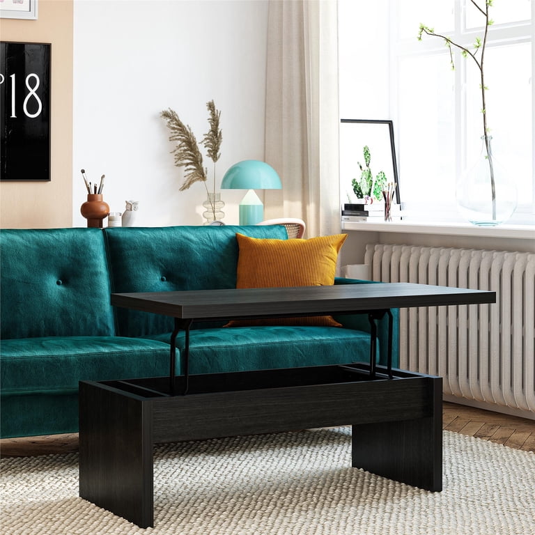 Mr. Kate Winston Lift Top Coffee Table, Black Oak - Walmart.com
