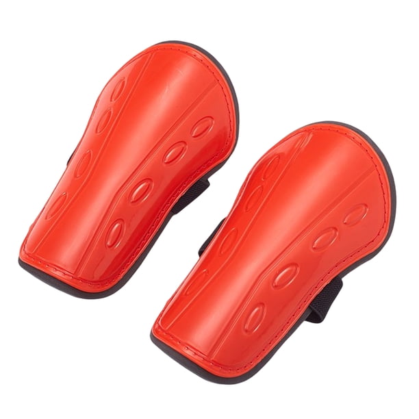Naiovety Espinilleras de fútbol gruesas de doble capa de tela Premium cómoda protección de piernas rodillera ligera deporte adultos al aire libre Ropa Deportiva, Zapatos rojo 2 Naiovety OD028991-08