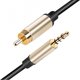thumbnail image 1 of Cable de audio auxiliar coaxial digital HiFi con conector de 3,5 mm para amplificadores, decodificadores de TV (1,5 m) y equipos de audio., 1 of 8