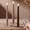 Gradient Brown, variant on Magic Hanging Floating LED Candles - 12 PCS Battery Operated Electric Taper Candles for Halloween & Christmas Parties