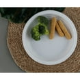 White Plastic Plates 100 Count, Microwaveable, Disposable, Perfect for Parties & Everyday Use
