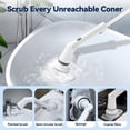 thumbnail image 2 of Fixdono Electric Spin Scrubber, 6 Replaceable Cleaning Heads Cordless Cleaning Brush, Bathroom Scrubber for Bathtub, Tile, Floor, 2 of 6