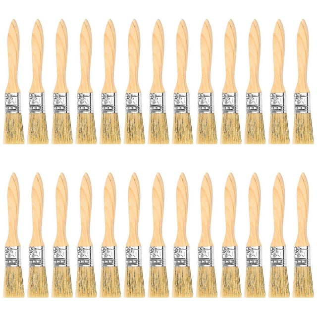 36 Pack Of 1 Inch (24mm) Paint Brushes And Chip Paint Brushes For Paint Stains Varnishes Glues And