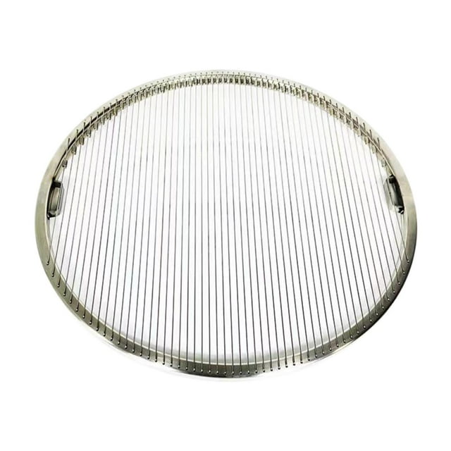 S SERENABLE Grille de Barbecue Ronde Multifonction Antiadhésive Outil BBQ pour Maison Restaurant Fête 29.5cm