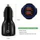 thumbnail image 2 of Quick Charge QC 3.0 USB Car Charger 3.1A Adaptador de cargador de carga rápida, 2 of 3