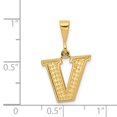 thumbnail image 2 of Initiale en Or Jaune 14K Charme en V, 2 of 2