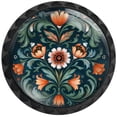 thumbnail image 1 of Perillas para gabinete Artinhand estilo rosemaling noruego, paquete de 12, 1 of 7