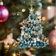 thumbnail image 3 of Adorned Christmas Tree Acrylic Ornament Sparkling Holiday Decor With Designs, 3 of 3