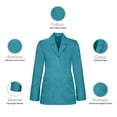 thumbnail image 4 of Panda Uniform by HeedFit Women's 29" Tailored Lab Coat – 6XL Teal, 4 of 6
