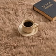 thumbnail image 4 of Pentantan 8ft x 10ft Shag Area Rugs, Fluffy Rug for Living Room Bedroom, Soft Plush Pile Indoor Carpet, Brown, 4 of 7