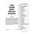 thumbnail image 2 of JEGS 91288 Fisher Body Service Manual Fits 1968 Buick Cadillac Chevrolet Oldsmob, 2 of 2