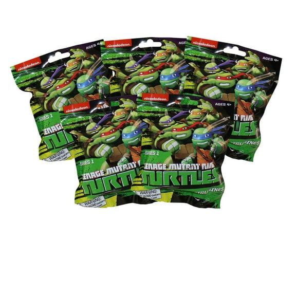 Teenage Mutant Ninja Turtles - Keychain Figurines Series 1 - 5 PACK LOT