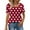 c01Red, variant on JGGSPWM Womens Short Sleeve Tops Casual Pleated Square Neck Summer Shirts Dressy Workout Graphic Tees Blouses Blue L