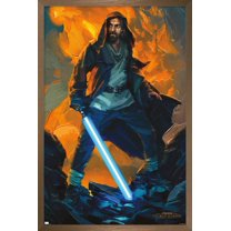 Star Wars: Obi-Wan Kenobi - Obi-Wan Mustafar Wall Poster, 14.725" x 22.375" Framed