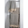 thumbnail image 3 of DII 50x60" Modern Cotton Handloom Chevron Throw with Fringe in Black, 3 of 8