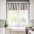thumbnail image 3 of Coffee Valance Curtain, Various Cups of Coffee Silhouette Theme Windows Curtain Valance for Kitchen Dining Room Cafe Shop Canteens Decor, One Panel 54x18in, 3 of 6