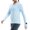 Light Blue, variant on Luvrsol Women's Sun Protection Hoodie Long Sleeve Pocket Sports Hiking Tops Blue, S-2XL