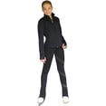 thumbnail image 3 of JT98 Princess Seam Fitted Figure Skating Jacket with Zipper Pocktes & Thumb Holes (Size CM), 3 of 5